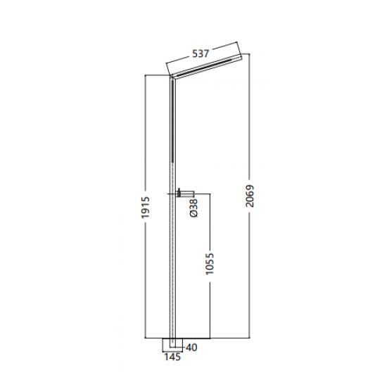 Ducha de exterior Inox SENSE SERIES Ducha de exterior Inox SENSE SERIES