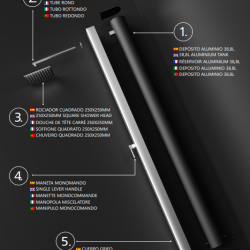 Ducha de exterior Inox PHOENIX SERIES