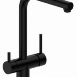Grifo de vias Monomando fregadero para osmosis NEGRO MATE