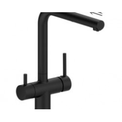 Grifo de vias Monomando fregadero para osmosis con caño extraible NEGRO MATE