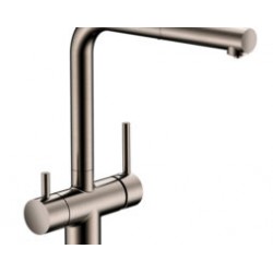 Grifo de 3 vías Monomando fregadero para osmosis con caño extraible ACERO INOXIDABLE