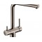 Grifo de 3 vías Monomando fregadero para osmosis con caño extraible ACERO INOXIDABLE