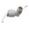 Angled check valve for reverse osmosis
