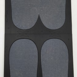Pack 2 small mountable disinfectant mats