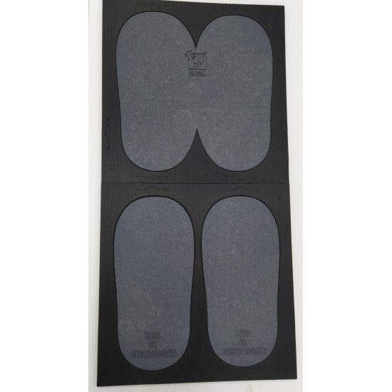 Small mountable disinfectant mat