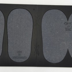 Pack 2 small mountable disinfectant mats