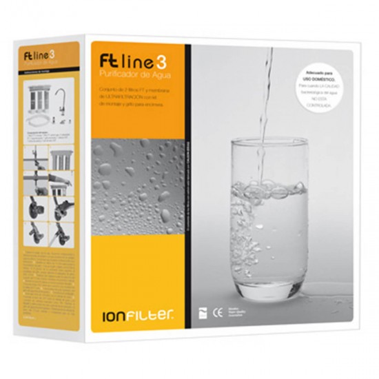 FT-Line 3 Carbon GAC Water Filter with Faucet
