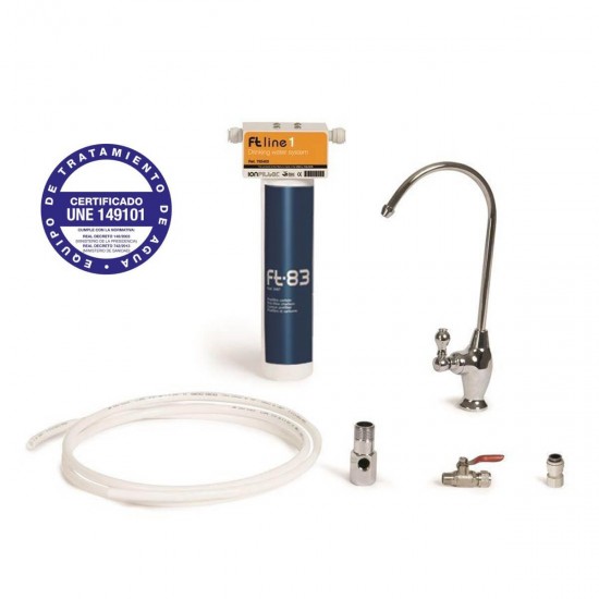 FT-Line 1 Carbon GAC water filter with tap