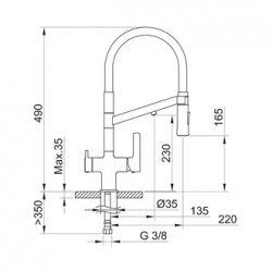 Grifo Chef WT 19 3 vias