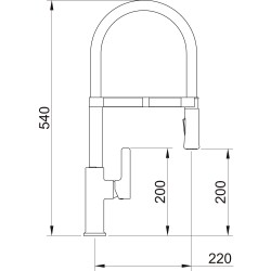 Grifo Chef WT 19 monomando