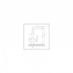 Forum 3-way tap for reverse osmosis