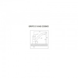3-way mixer tap Cosmo