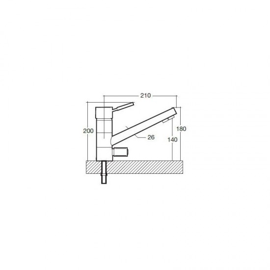 Grifo monomando de 3 vias Cloe