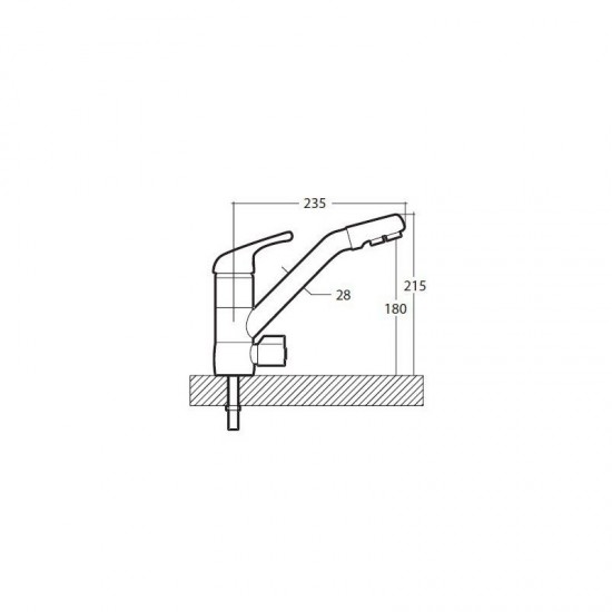 Grifo monomando de 3 vias Jade