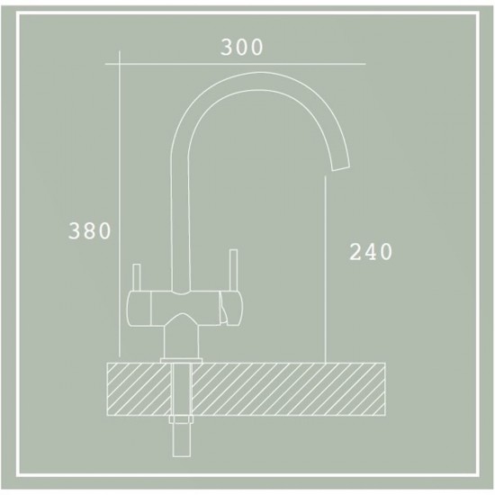 Grifo 3 vias Ares Metal Free 