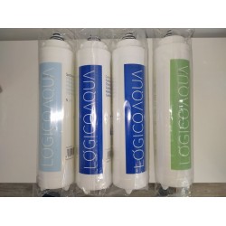 Pack 4 Filtros Ósmosis Inversa Logico Aqua