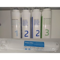 Pack 4 Logic Aqua Filters plus membrane