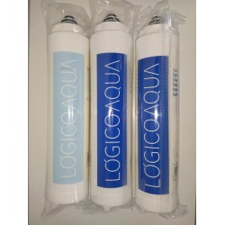 Pack 3 Filtros Ósmosis Inversa Logico Aqua