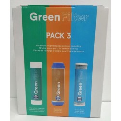 Pack 3 Filtros Green Filter para Osmosis Inversa