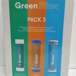 Pack 3 Filtros Green Filter para Osmosis Inversa