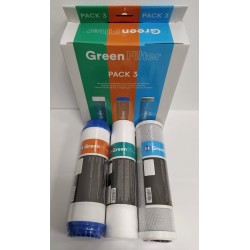 Green Filter 3 Filters Pack for Reverse Osmosis