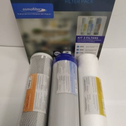 Kit 3 filtros osmosis inversa