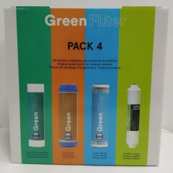 Green Filter 4 Filters Pack for Reverse Osmosis