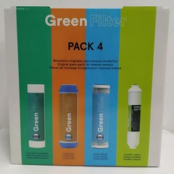 Pack 4 Filtros Green Filter para Osmosis Inversa