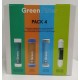 Green Filter 4 Filters Pack for Reverse Osmosis