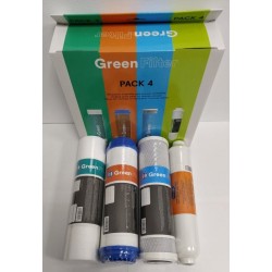 Green Filter 4 Filters Pack for Reverse Osmosis