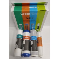 Pack 4 Filtros Green Filter para Osmosis Inversa