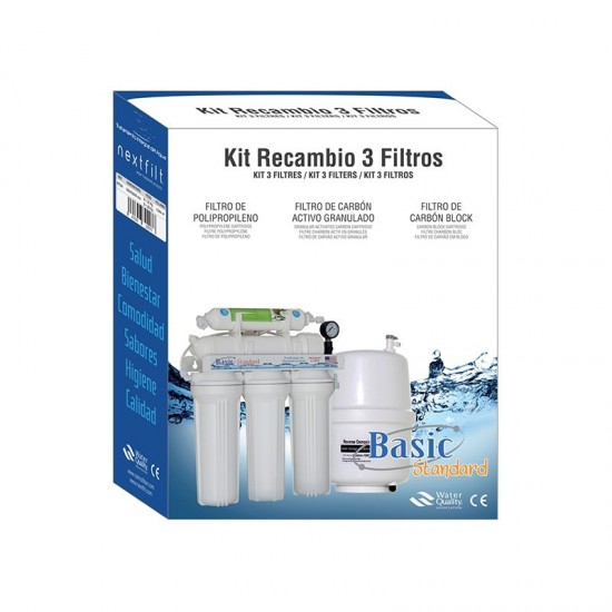 Kit 3 reverse osmosis filters