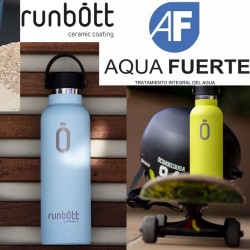 Ceramic thermal bottle runbott emerald 600 ml