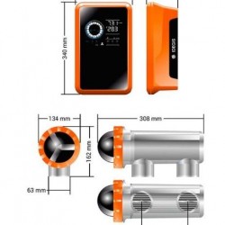 Equipo de electrólisis salina Idegis Tecno + pH + Rx